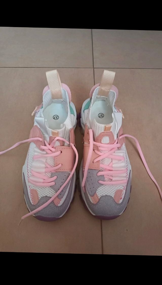 Zapatillas color block 