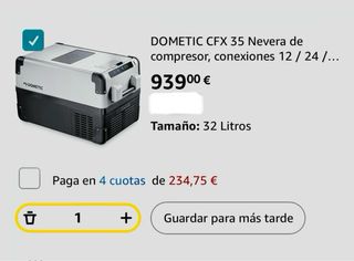 Nevera Dometic CfX 35 NUEVA !!!!