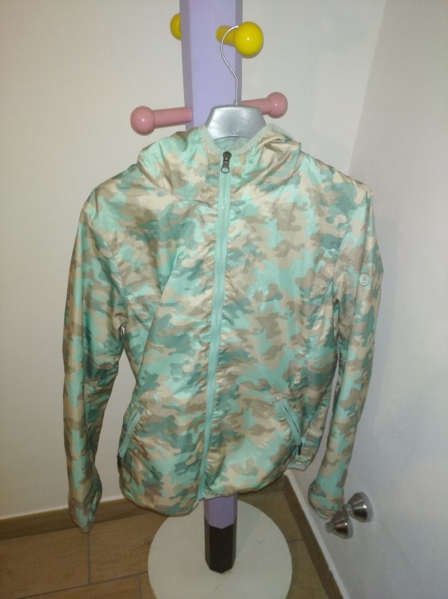 Giacca a vento verde acqua