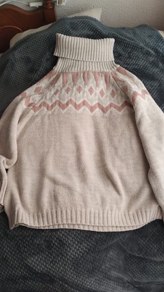 Jersey rosa geométrico