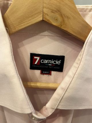 Camisa rosa claro 7camicie