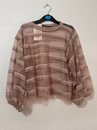 Blusa tul rosa