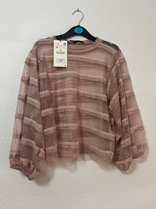 Blusa tul rosa