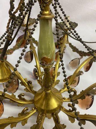 Lampadario vintage da soffitto 10 lumi