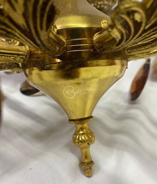 Lampadario vintage da soffitto 10 lumi