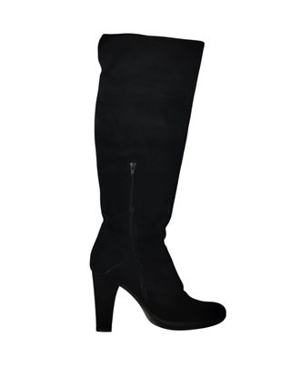 Stivali alti con tacco 10 vero camoscio