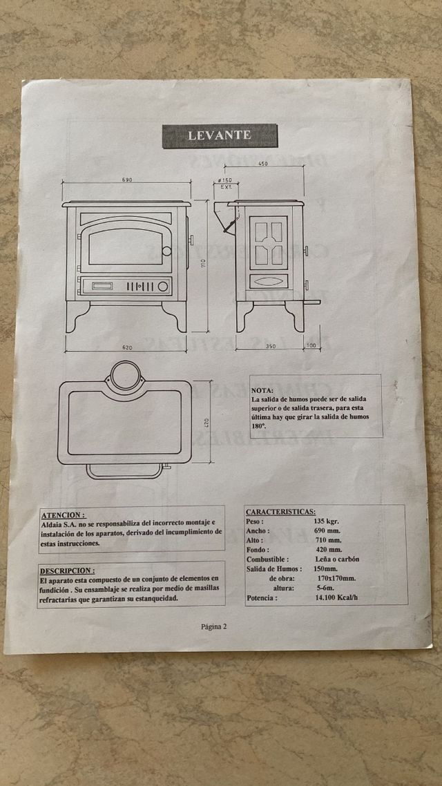 Stufa a legna in ghisa