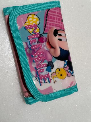 2 carteras monederos de Minnie Mouse y Snoopi