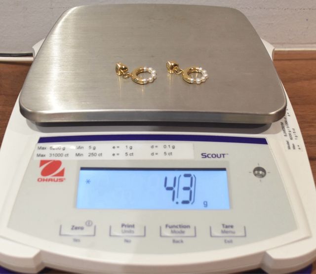 PENDIENTES DE ORO 18K/4.3Gr