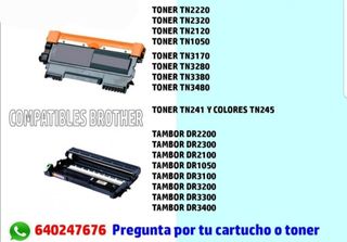 Tóners y cartuchos de tinta.
Envío GRATIS .