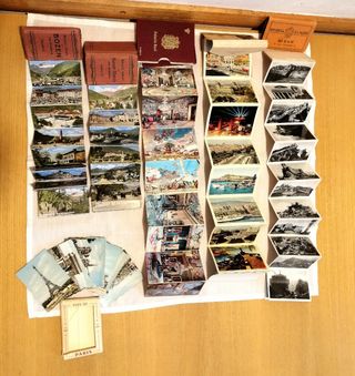 Sei libricini turistici vintage.