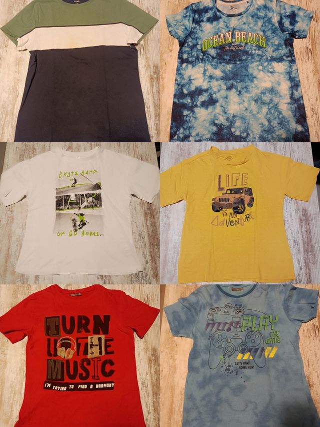 Lote de camisetas talla 8