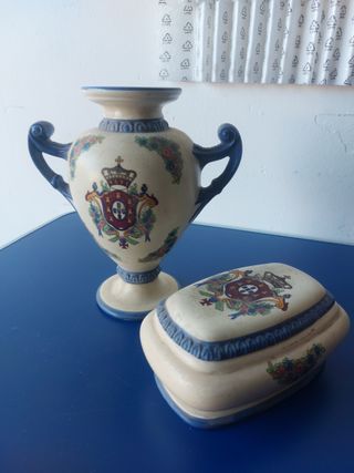 Vaso e Porta Oggetti Vintage in Ceramica