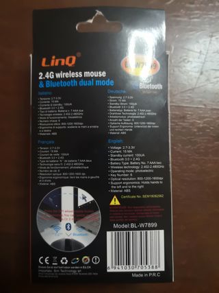 Mouse senza fili  wireless Bluetooth 