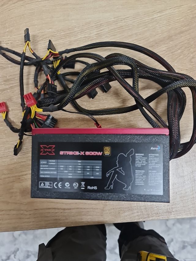 Fuente alimentacion pc atx strike x 600w