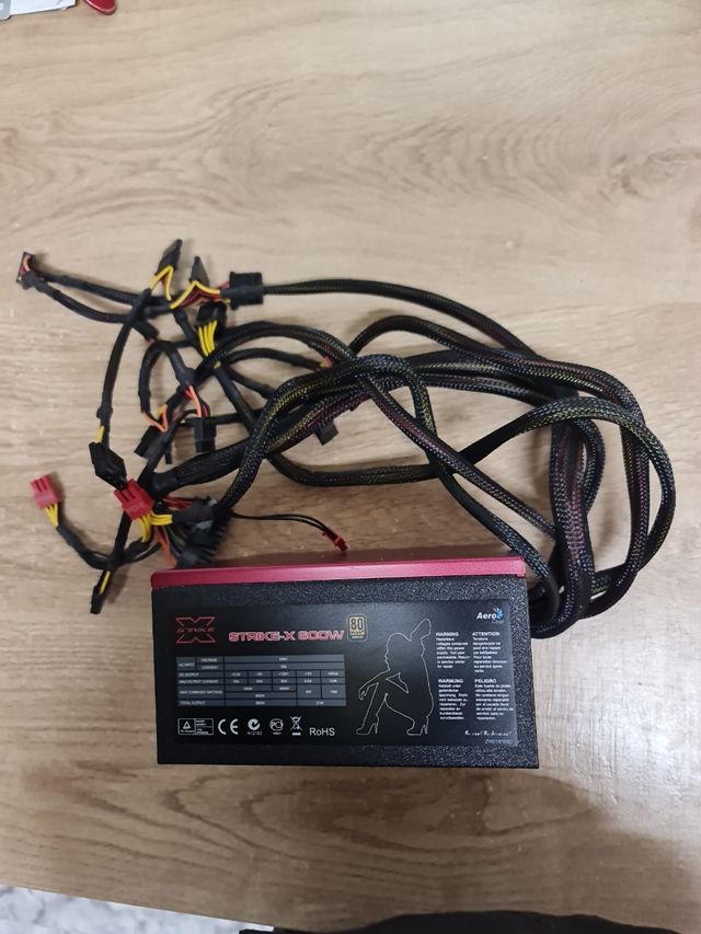 Fuente alimentacion pc atx strike x 600w