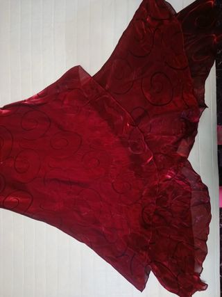 Vestido de fiesta de satén brillante
