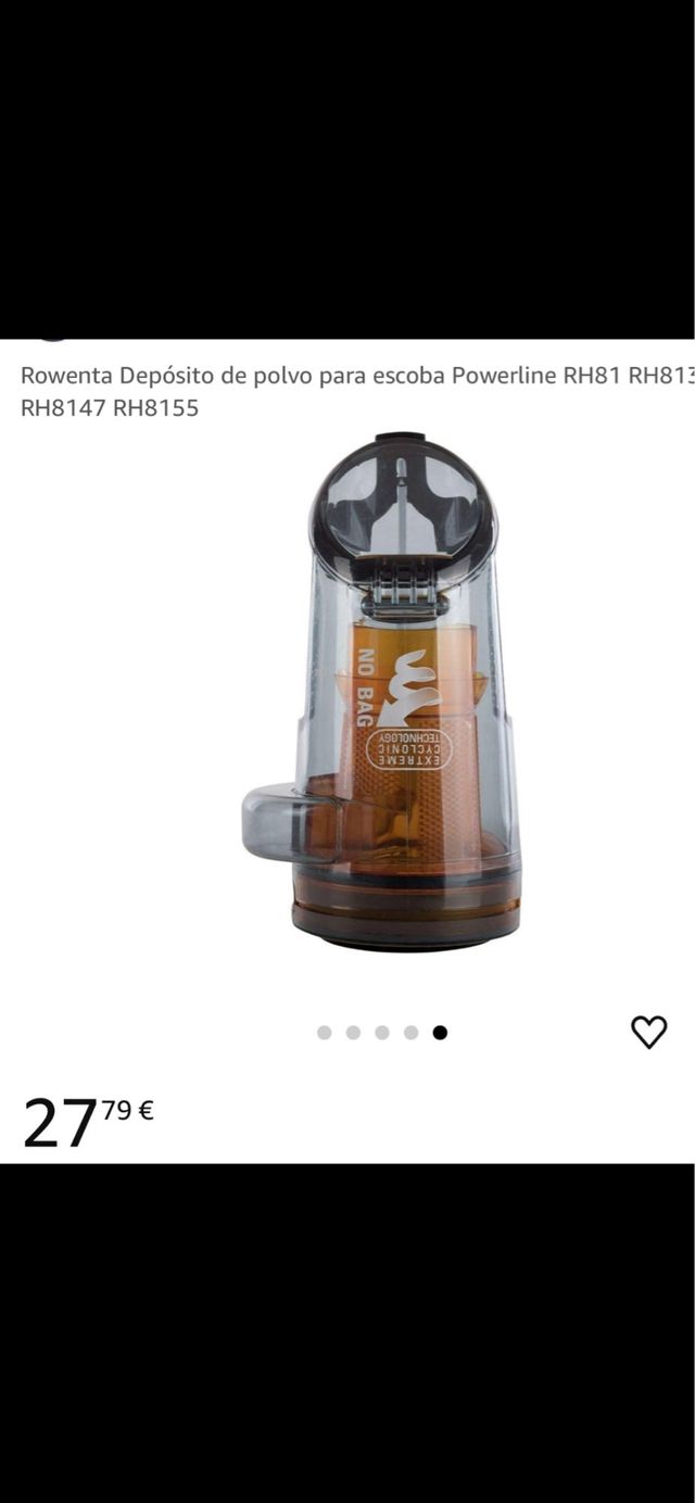 Deposito de polvo para escoba ,Rowenta