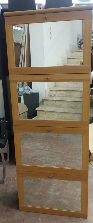 Scarpiera legno e specchi Nuova Canguro