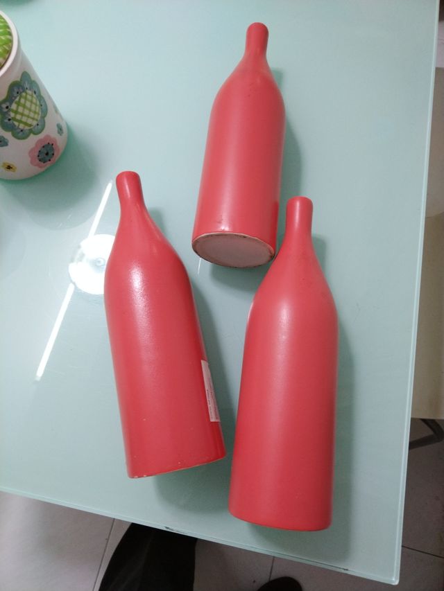 Set di 3 BOTTIGLIE DECORATIVE