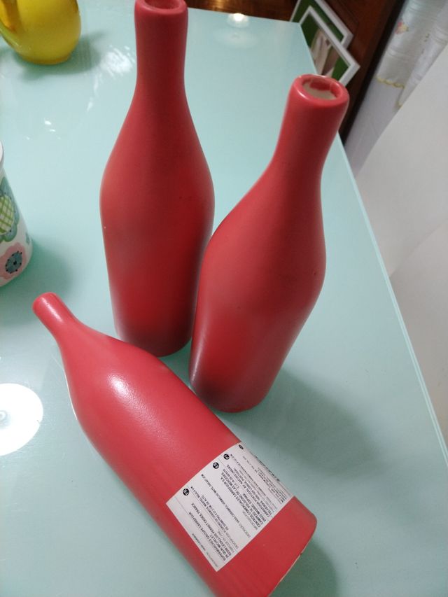 Set di 3 BOTTIGLIE DECORATIVE