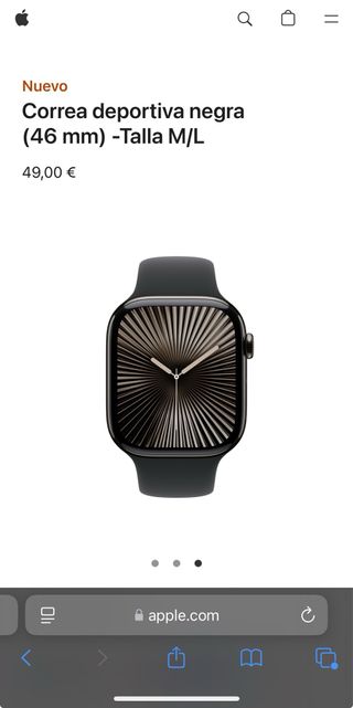 Correa oficial Apple Watch series 10 sin abrir.