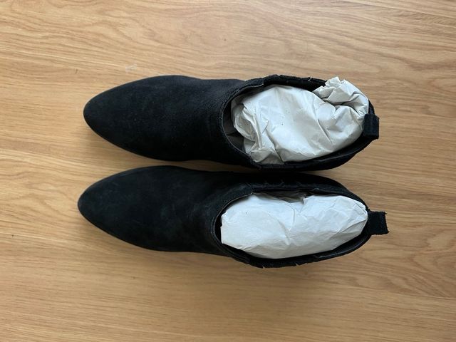 Botines negros de ante