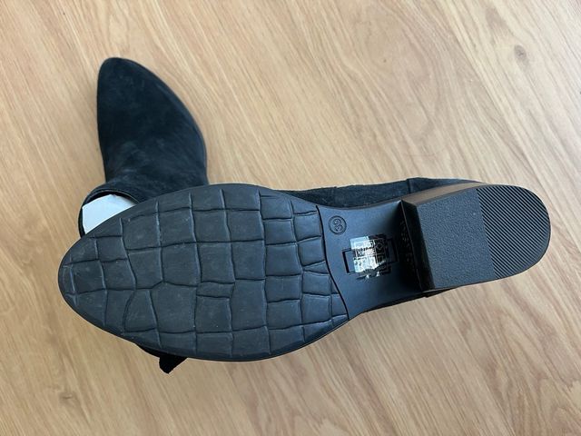 Botines negros de ante