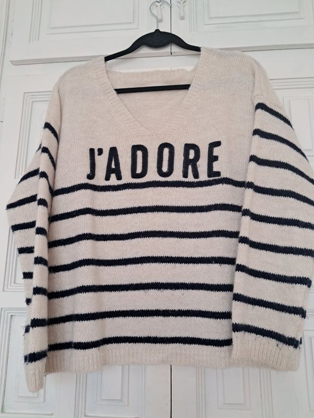 Jersey rayas tipo marinero mujer