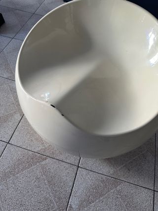 Pouf in poliestere in buone condizioni