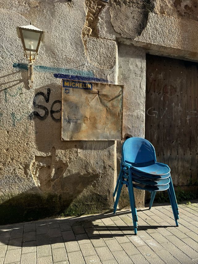 4 sillas vintage italianas de hierro.PARMA