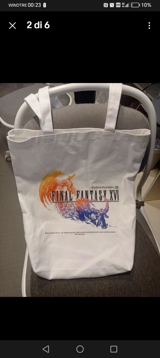 Tote bag + note final fantasy 16 kit