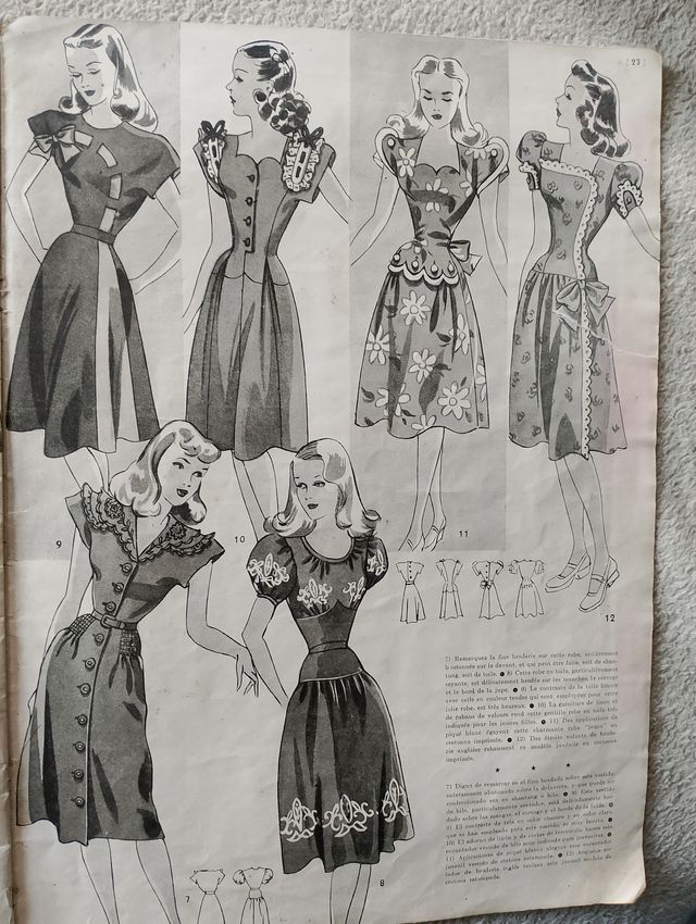 REVISTA "ELEGANCES" nº 32 1948 200 MODELOS MODA