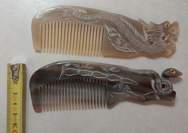 Pettine soggetto orientale drago serp