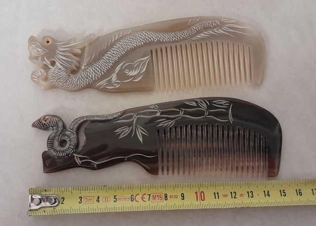 Pettine soggetto orientale drago serp