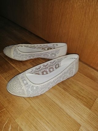 Sandalia bailarina boda 