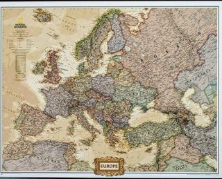 Mapa político de Europa (National Geographic)