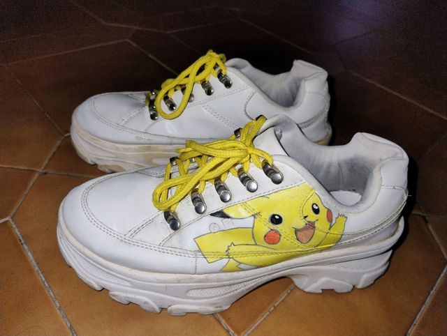 Scarpe bianche ginnastica Pikachu