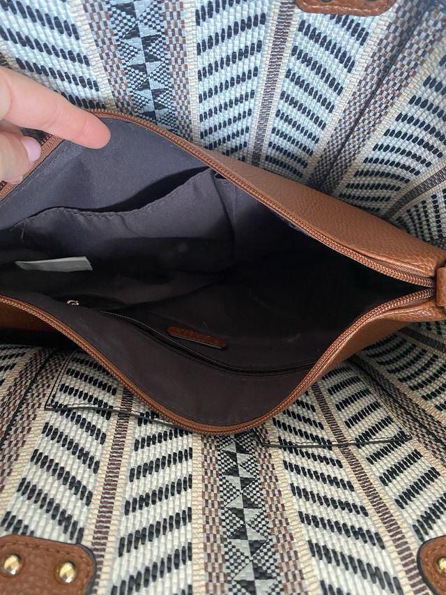 Bolso marron de cuero