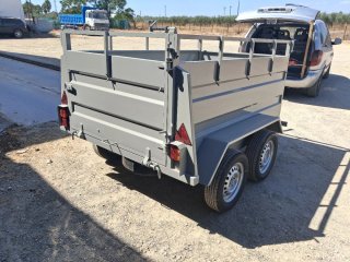 REMOLQUE NUEVO BASCULANTE 2EJES Y FRENO 210x130x72