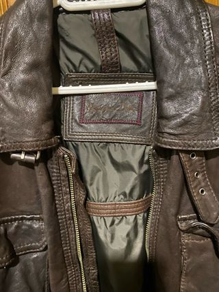 cazadora piel massimo dutti
