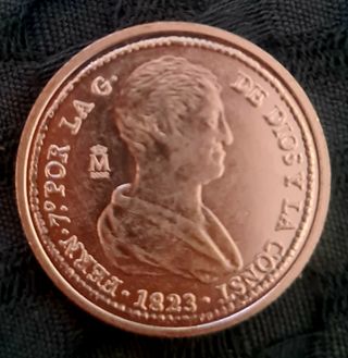 RÉPLICA MONEDA ESPAÑA FERNANDO VII