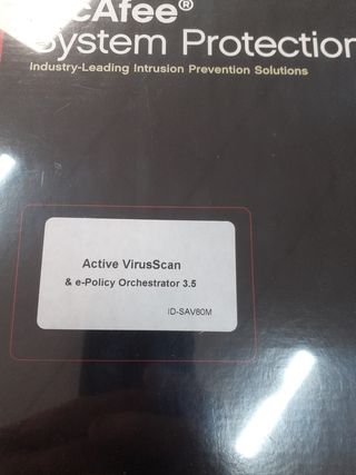 Software antivirus McAfee System Protect