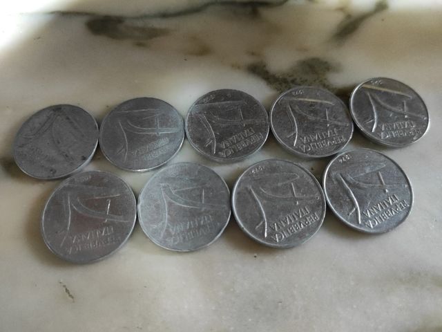 Lotto monete 10 lire repubblica