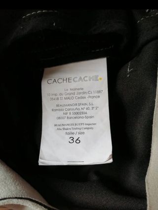 Cazadora piel ante talle 36