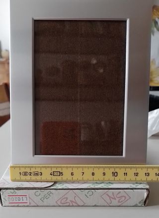 Porta foto con cornice in metallo