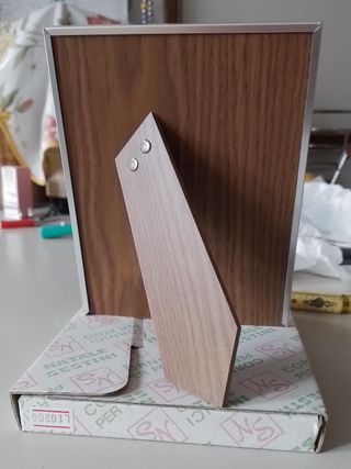 Porta foto con cornice in metallo