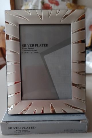 Porta foto silver plated 2