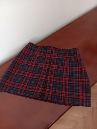 Falda cuadros escoceses.
