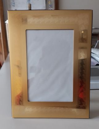 Portafoto con cornice colore bronzo